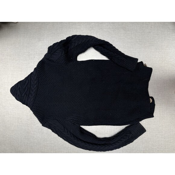 LEIF NELSON KNITTED JACKET TURTLENECK CARDIGAN Large Toggle Blue Runs Small - Picture 8 of 10